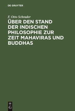 portada Über den Stand der Indischen Philosophie zur Zeit Mahaviras und Buddhas (in German)