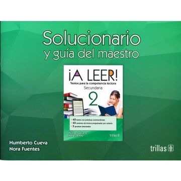 portada A Leer! 2, Secundaria: Solucionario y Guia del Maestro (in Spanish)