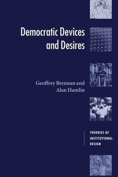 portada Democratic Devices and Desires Paperback (Theories of Institutional Design) (en Inglés)
