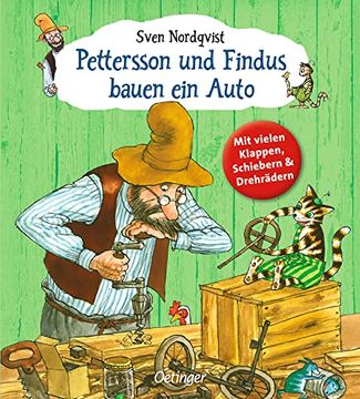 portada Pettersson und Findus Bauen ein Auto (en Alemán)