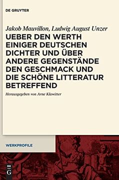 portada Ueber den Werth Einiger Deutschen Dichter und Über Andere Gegenstände den Geschmack und die Schöne Litteratur Betreffend (en Alemán)