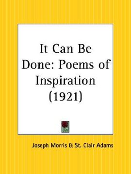 portada it can be done: poems of inspiration (en Inglés)
