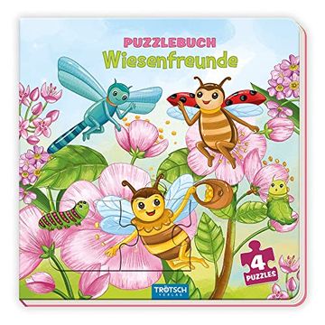 portada Trötsch Pappenbuch Puzzlebuch Wiesenfreunde: Beschäftigungsbuch Entdeckerbuch Puzzlebuch