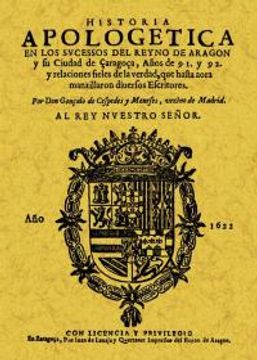 portada Historia Apologetica En los Sucesos Del Reino de Aragon