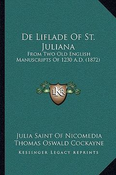 portada de liflade of st. juliana: from two old english manuscripts of 1230 a.d. (1872)