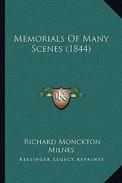 portada memorials of many scenes (1844) (en Inglés)