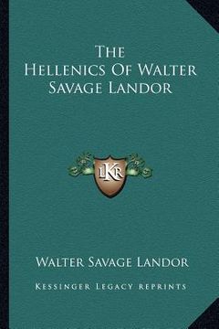 portada the hellenics of walter savage landor