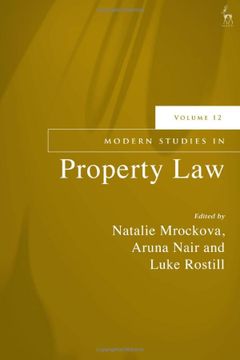 portada Modern Studies in Property Law, Volume 12 (en Inglés)