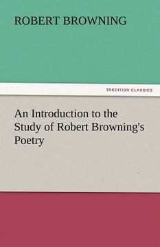 portada an introduction to the study of robert browning's poetry (in English)
