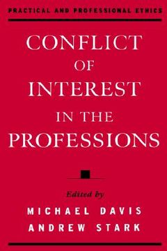 portada conflict of interest in the professions (in English)