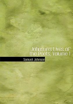 portada johnson's lives of the poets, volume 1 (in English)