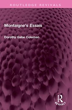 portada Montaigne's 'essais' (Routledge Revivals) (en Inglés)