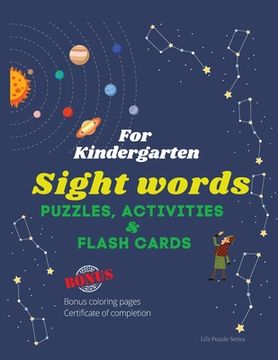 portada Sight Words Puzzles, Activities & Flashcards: For Kindergarten 