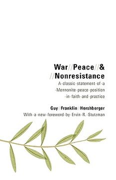 portada war, peace, and nonresistance (in English)