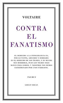 portada Contra el Fanatismo Religioso (Serie Great Ideas 39) (in Spanish)