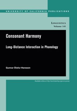 portada Consonant Harmony (uc Publications in Linguistics) (en Inglés)