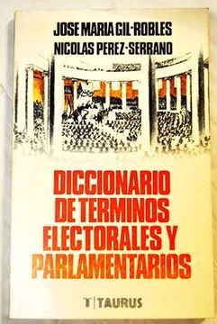portada Diccionario de terminos electorales y parlamentarios