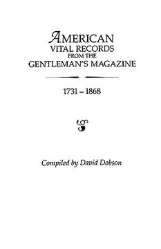 portada american vital records from the "gentleman's magazine, " 1731-1868 (en Inglés)
