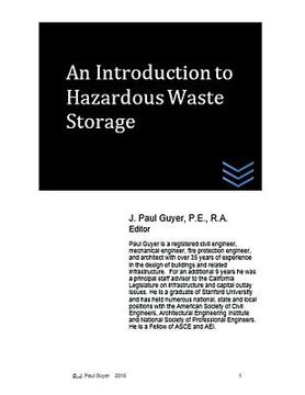 portada An Introduction to Hazardous Waste Storage