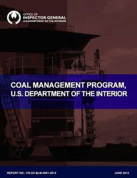 portada Coal Management Program, U.S. Department of the Interior (en Inglés)