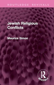 portada Jewish Religious Conflicts (Routledge Revivals) (en Inglés)