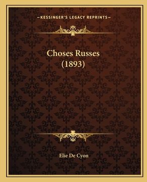 portada Choses Russes (1893) (en Francés)