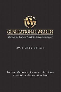 portada generational wealth (en Inglés)