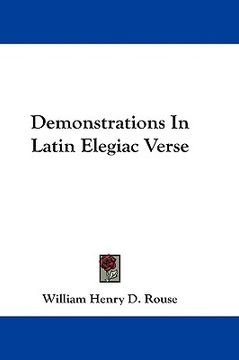 portada demonstrations in latin elegiac verse (en Inglés)