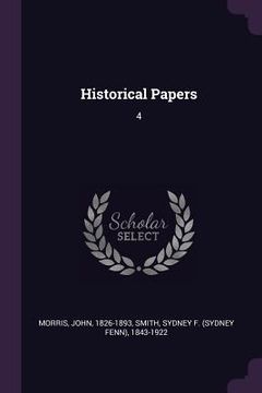 portada Historical Papers: 4 (en Inglés)