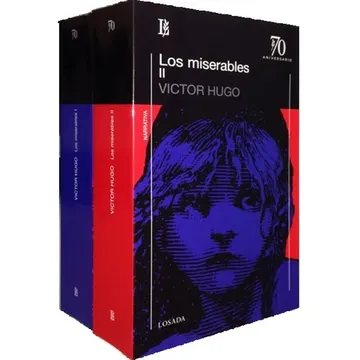 portada Los Miserables - 2 Volumenes (70 Aniversario (Losada)) (in Spanish)
