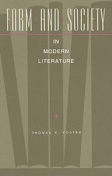 portada form and society in modern literature (en Inglés)