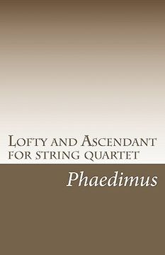 portada lofty and ascendant for string quartet (en Inglés)