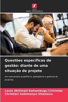portada Questões específicas de gestão: diante de uma situação de projeto (en Portugués)