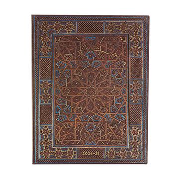 portada Paperblanks | 2024–2025 Weekly Planner | Midnight Star | Cairo Atelier | 18-Month Flexis | Ultra | Vertical | Elastic Band | 224 pg | 80 gsm (in English)