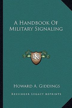 portada a handbook of military signaling (en Inglés)