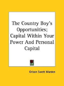 portada the country boy's opportunities; capital within your power and personal capital