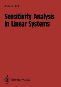 portada sensitivity analysis in linear systems (en Inglés)