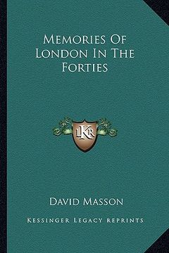 portada memories of london in the forties (in English)