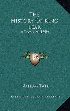 portada the history of king lear: a tragedy (1749)
