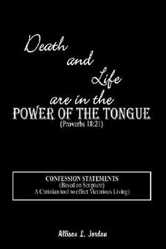 portada death and life are in the power of the tongue (en Inglés)
