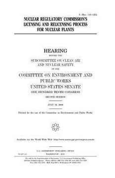 portada Nuclear Regulatory Commission's licensing and relicensing process for nuclear plants