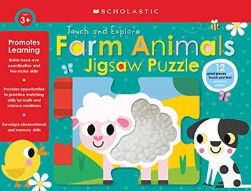 portada Farm Animals Jigsaw Puzzle: Scholastic Early Learners (Puzzles) (en Inglés)