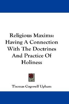 portada religious maxims: having a connection with the doctrines and practice of holiness