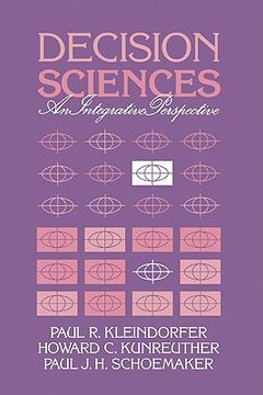 portada Decision Sciences: An Integrative Perspective (en Inglés)