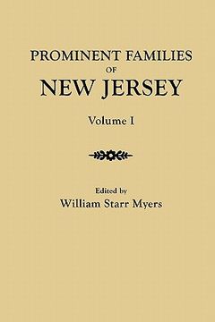 portada prominent families of new jersey. in two volumes. volume i (in English)