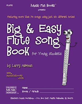 portada Big and Easy Flute Song Book: For Young Students (en Inglés)