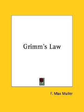 portada grimm's law (en Inglés)