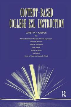 portada Content-Based College ESL Instruction (in English)