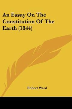 portada an essay on the constitution of the earth (1844) (in English)