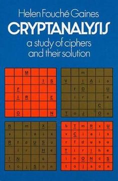 portada Cryptanalysis: A Study of Ciphers and Their Solution (en Inglés)